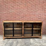 mango dressoir, naturel/zwart